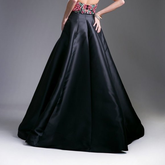 Illusion Halter Neckline A-Line Dress CDC80325 - Picture 3 of 5